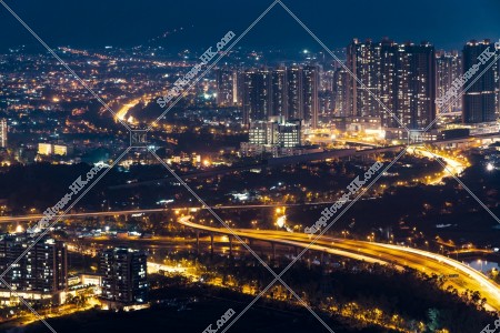 元朗的郊區夜景