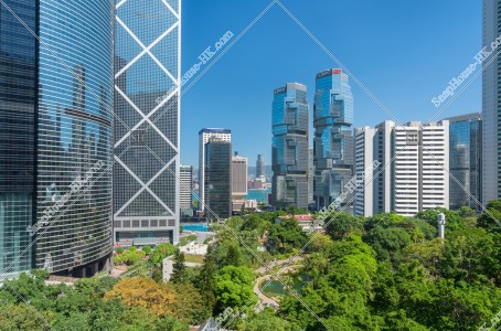 香港公園和金鐘的景色 其之四