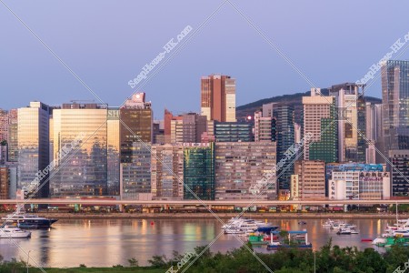 觀塘 大廈的黃昏景色 其之三