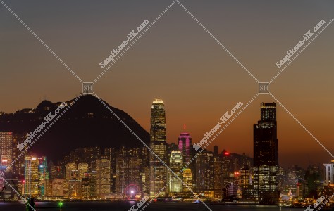 中環和尖沙咀的黃昏景色 其之二