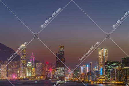 中環和尖沙咀的夜景