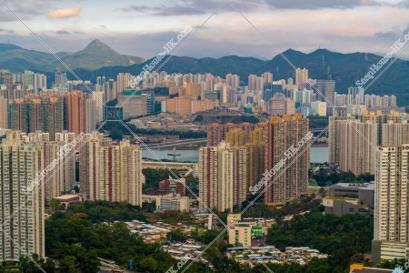 青衣和荃灣區的城市景觀 其之一
