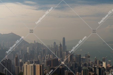 香港島的天際線景色 其之一