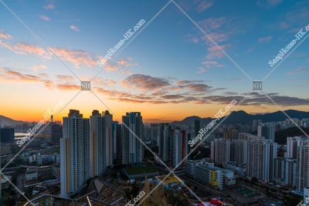 黃昏時的九龍灣至牛頭角城市景觀 其之四