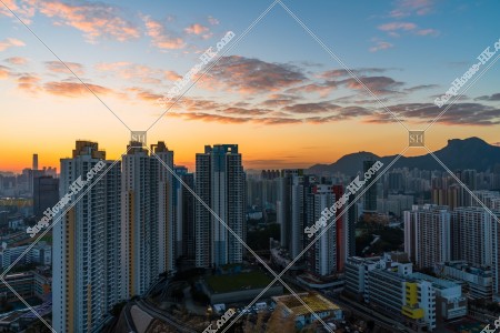 黃昏時的九龍灣至牛頭角城市景觀 其之五