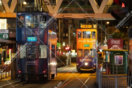 銅鑼灣 晚上的香港電車（叮叮） 其之六