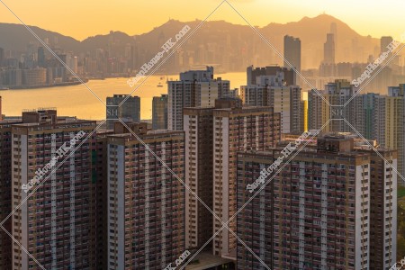 黃昏時的九龍東城市景觀 其之四